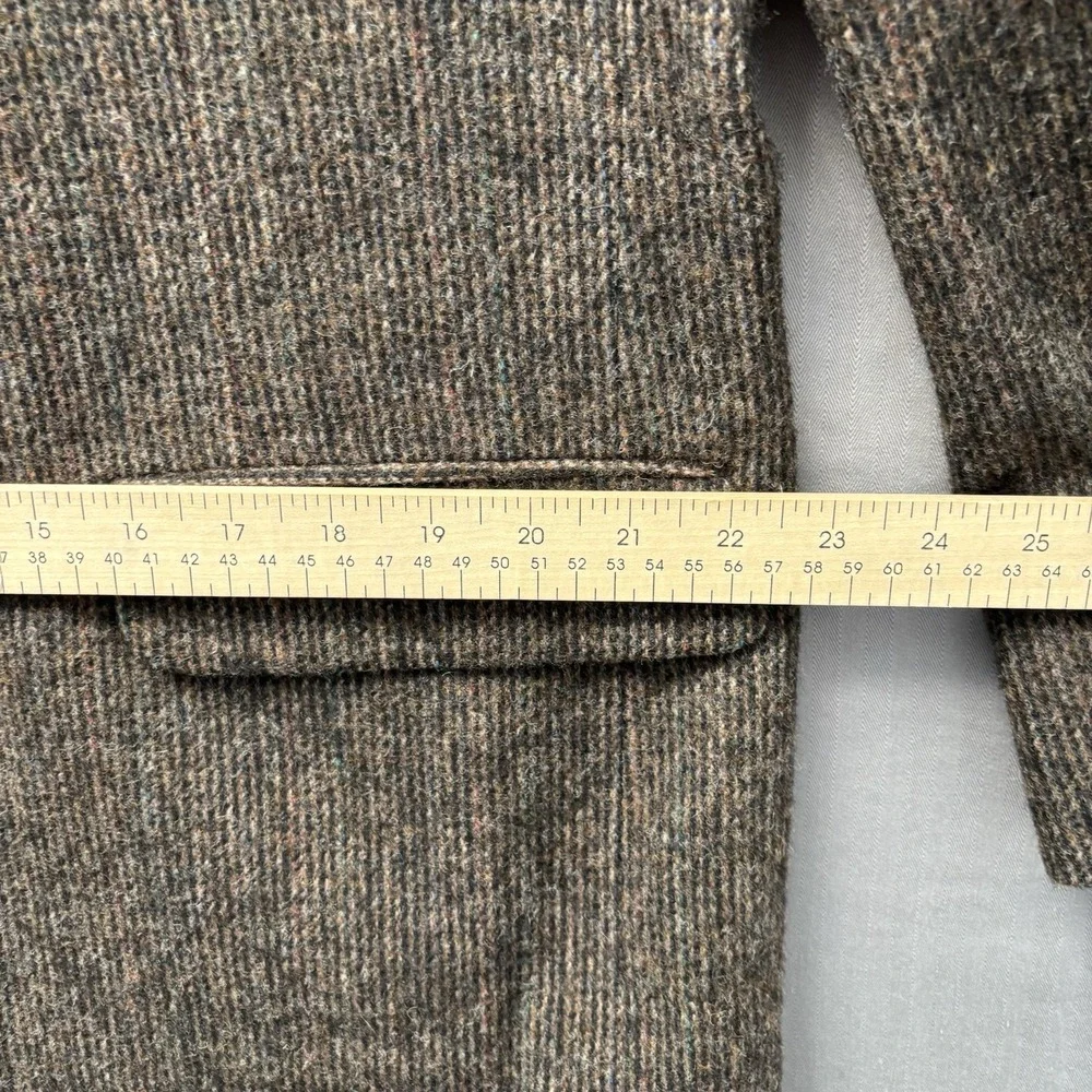 Vintage Brassard Mens 42R Tweed Blazer Brown Wool Sport Coat Dark Academia USA